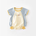 Newborn Contrast Color Short-sleeved Rompers 52857