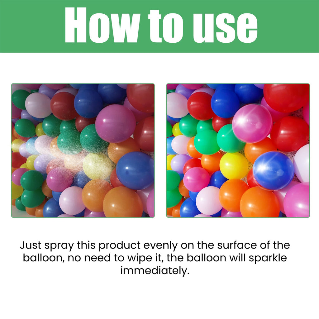 n Balloon Shiny Spray, Evenly Spray The Brightener To Enhance The Surface Brightness Of The Balloon