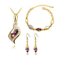 Angel Fairy Horse Eye Zircon Jewelry Set