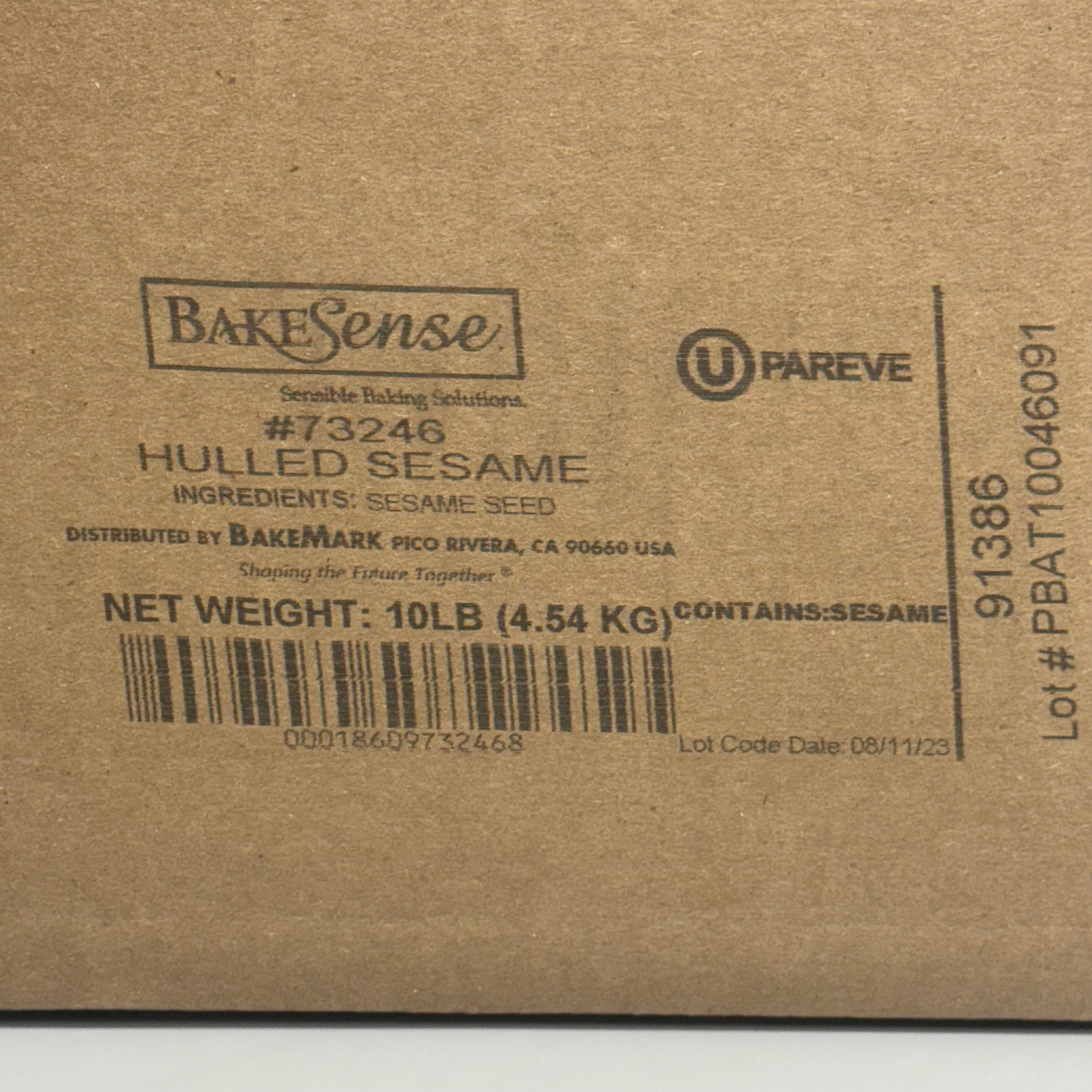 BAKESENSE Hulled Sesame Seeds 10 Lbs 73246