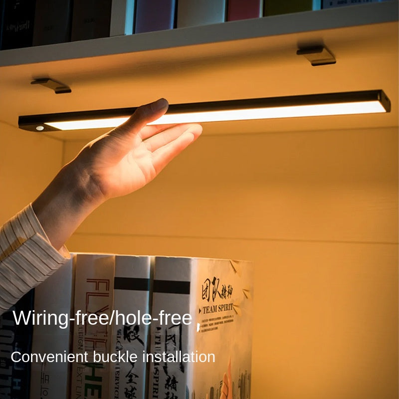 LED ultra-thin human body induction lamp magnetic self-adhesive wardrobe cabinet wine cabinet light strip