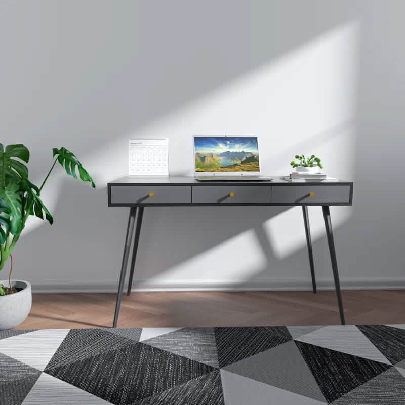 47" Home Office Desk with 3 Drawers