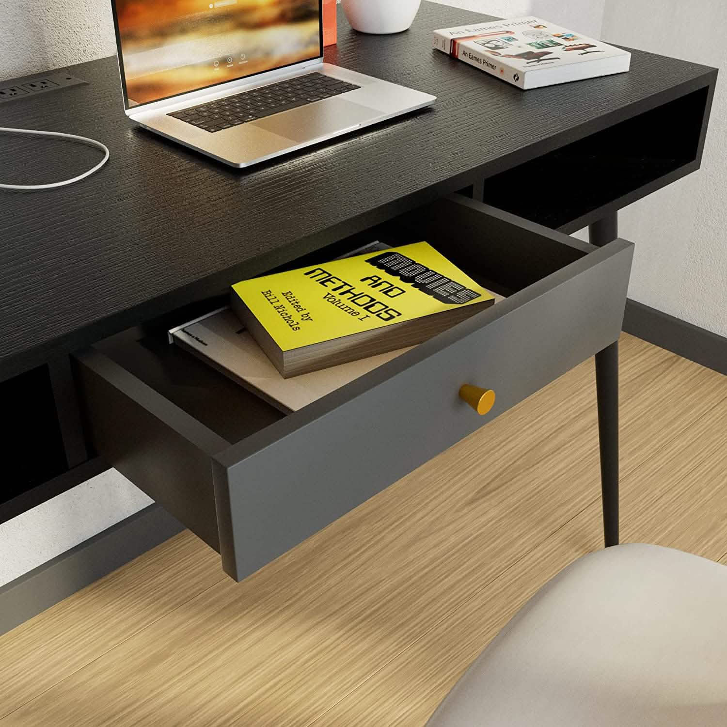47" Mid Century Modern Desk