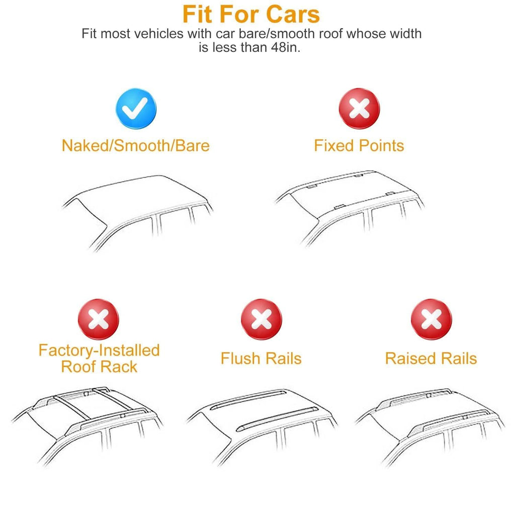 47.24-Inch Universal Top Roof Rack Cross Bar