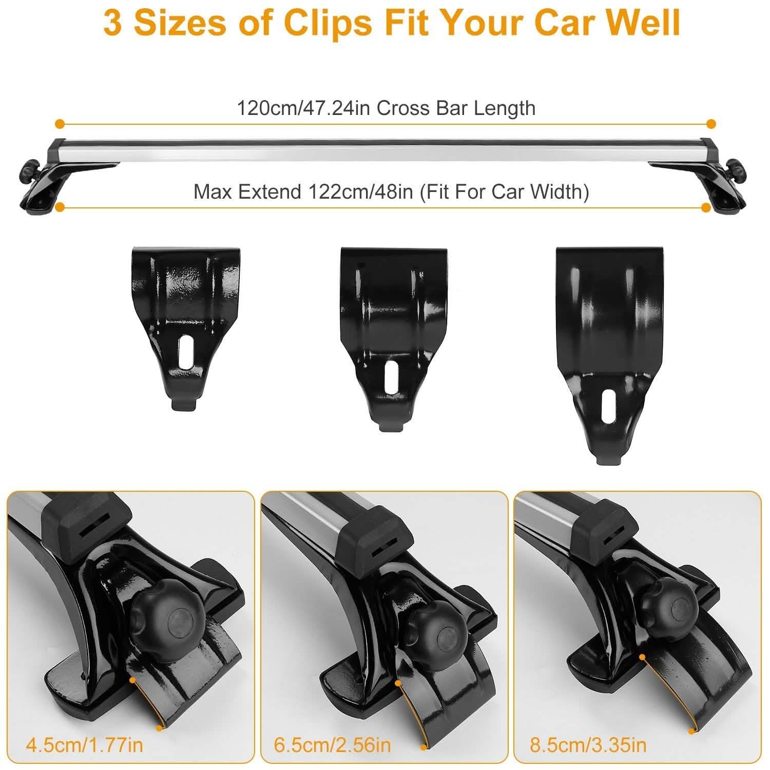 47.24-Inch Universal Top Roof Rack Cross Bar