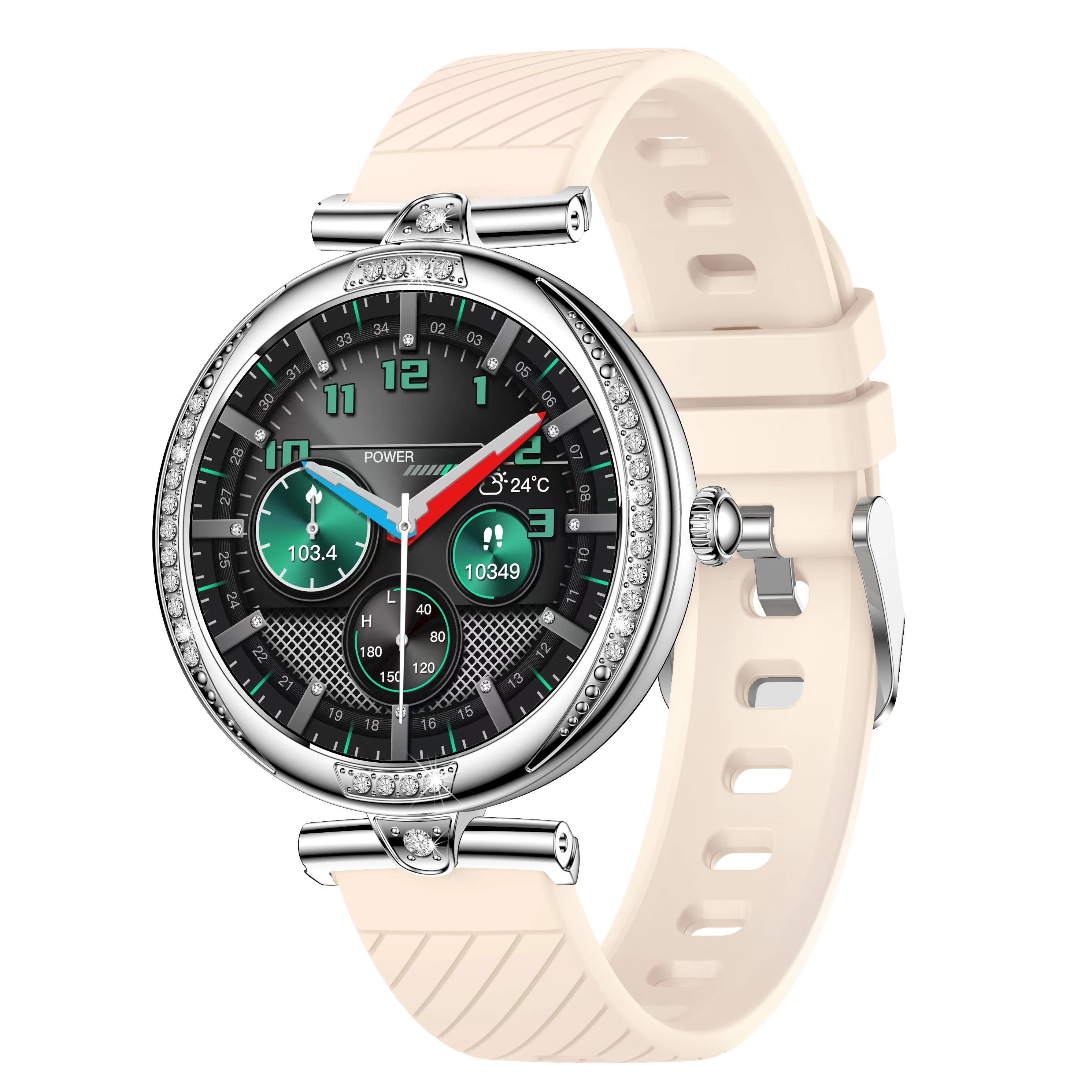 NX17 Pro Smart Watch Fashion Dimanond Ladies Wristwatch Amoled Bluetooth Calling Health Monitoring Women Fitness Smartwatch