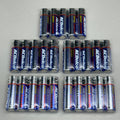 ACDELCO (5 PACK, 5 BATTERIES EACH) Alkaline Batteries AA 2”Lx1/2”W Gray/Blue