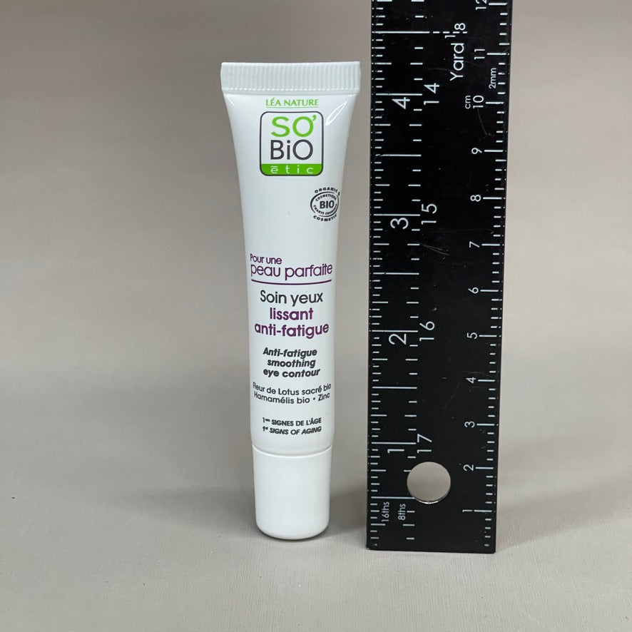 SO BIO ETIC Anti-fatigue Smoothing Eye Contour .5 OZ (New)