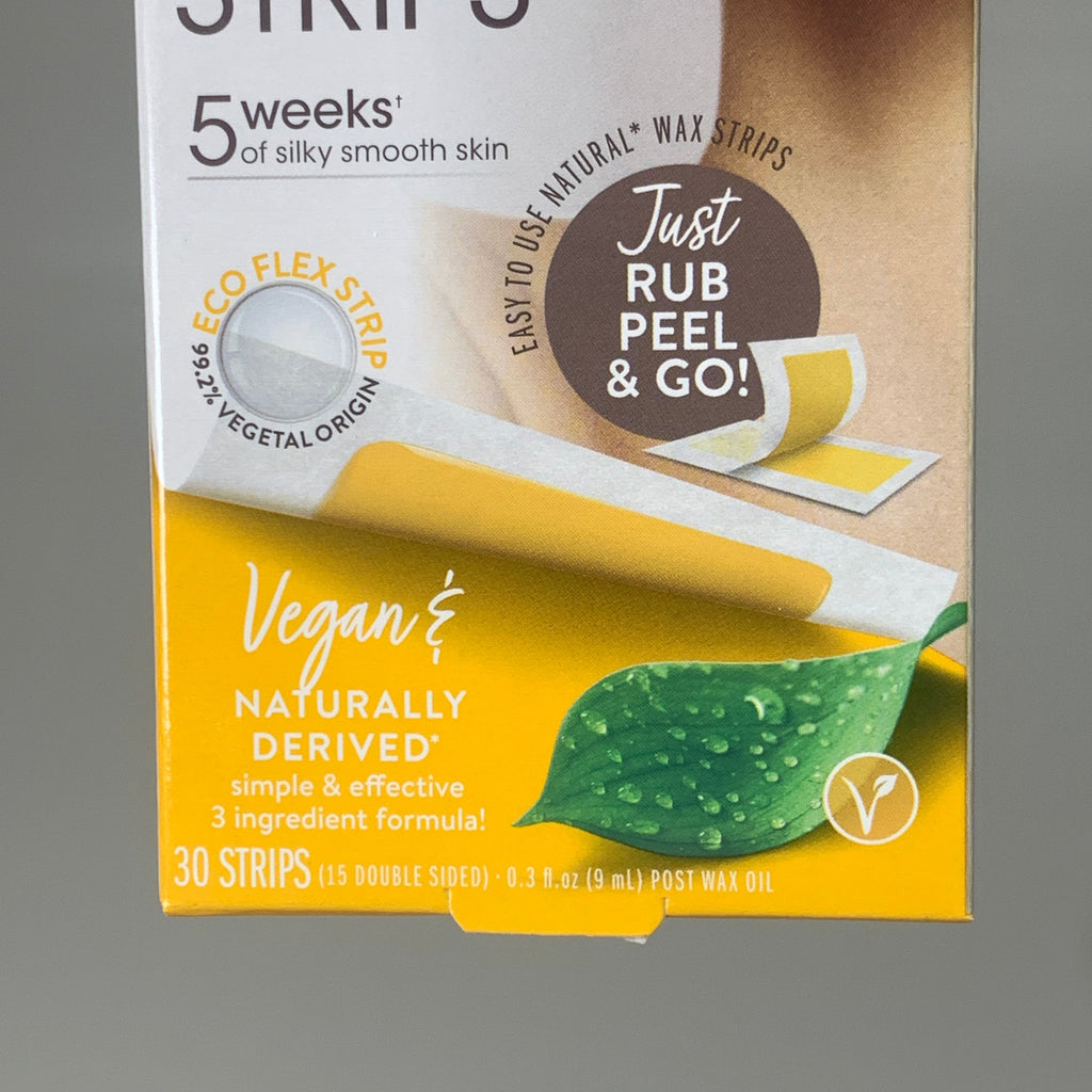 NADS Natural Facial Wax Strips Vegan With Post Wax Oil 6501EN06 (New)