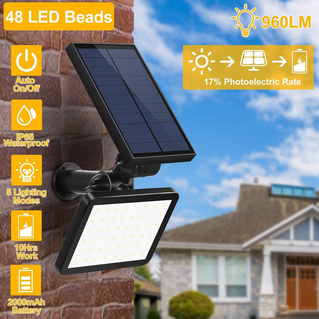 48 LED Solar Spotlight Outdoor