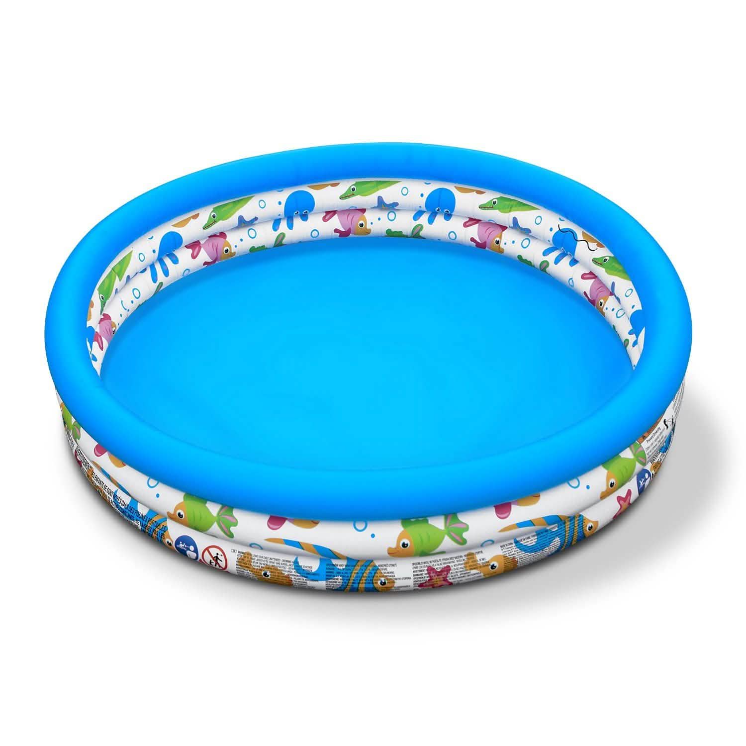 48 x 10 Inflatable Swimming Pool with 3 Velvets Water Drain Plug