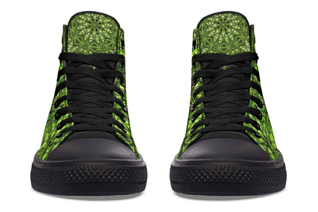 Printed Couple High Top Canvas Shoes