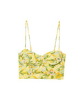 Style Strapless Top with Printed Skirt Set