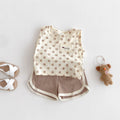 Fashion Camisole Solid Color Shorts Two-piece Set