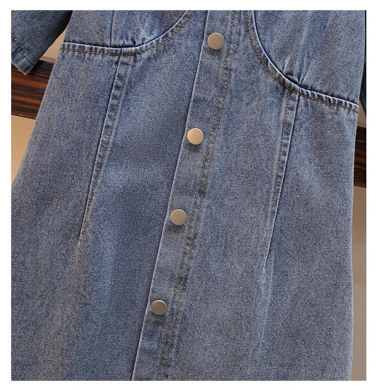Fashionable Fat Sister Slim Casual Plus Size Dress
