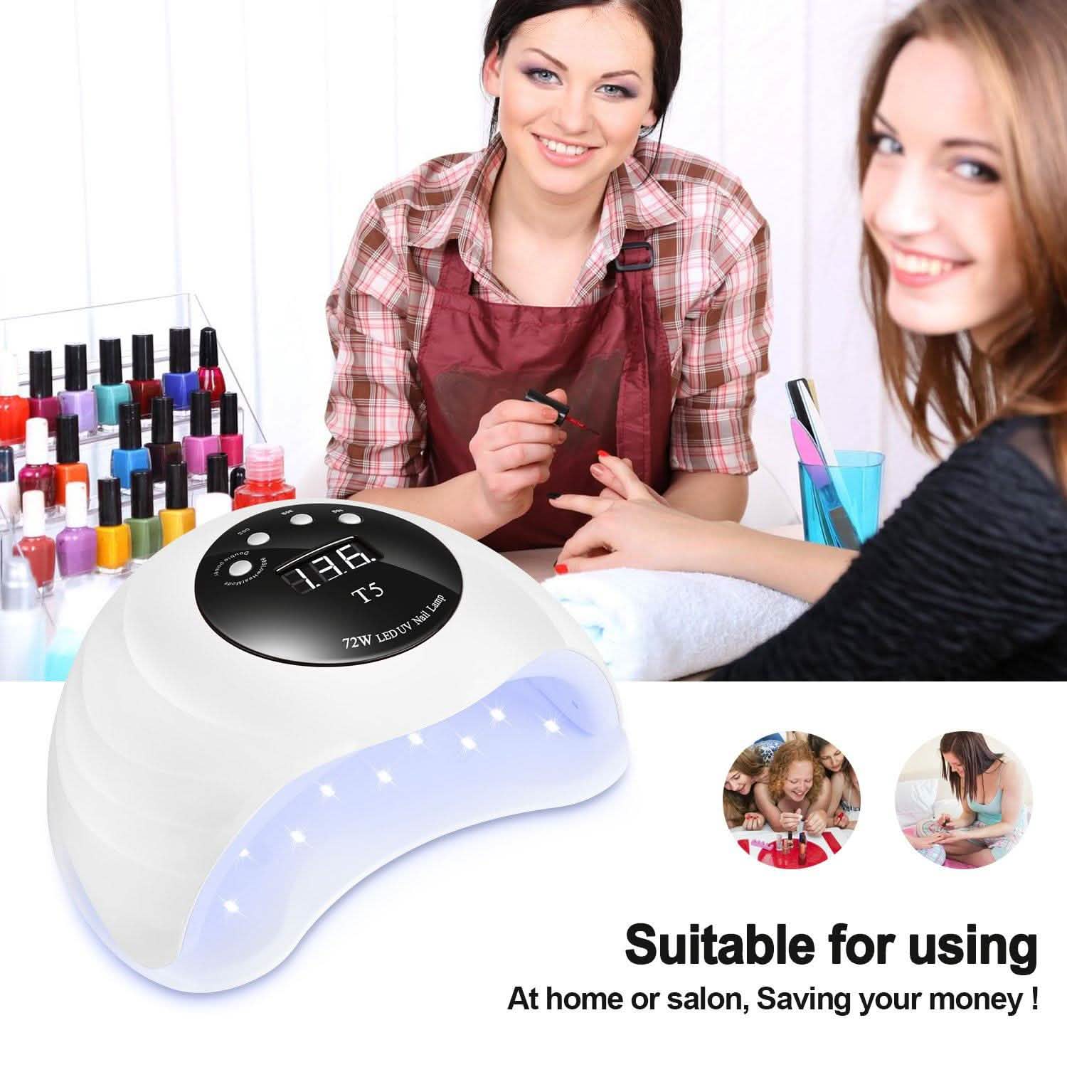 48W UV LED Gel Nail Lamp with 4 Timer