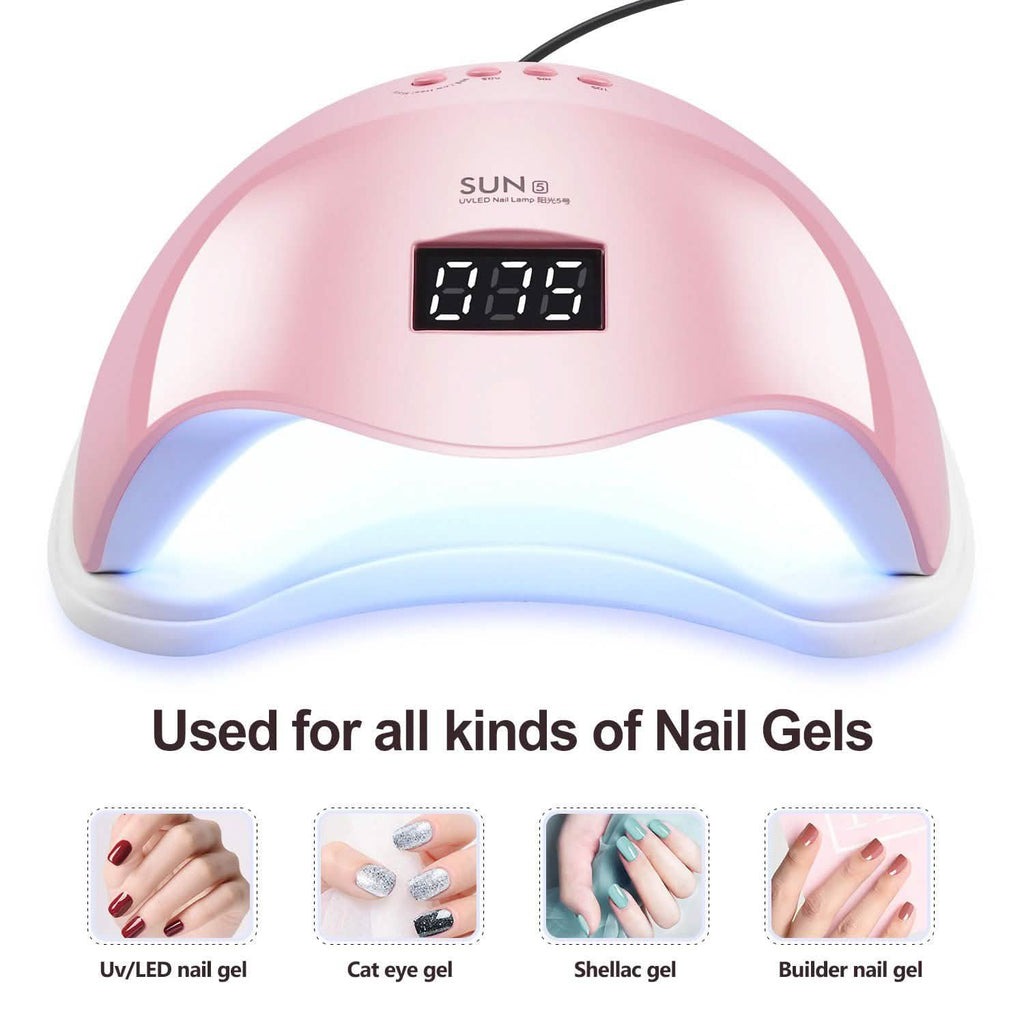 48W UV LED Gel Nail Lamp with 4 Timer
