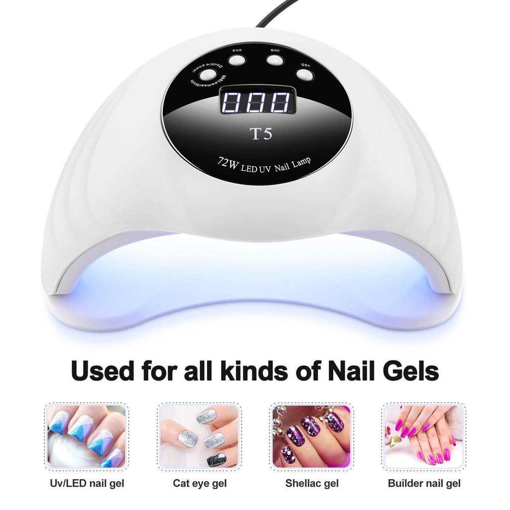 48W UV LED Gel Nail Lamp with 4 Timer