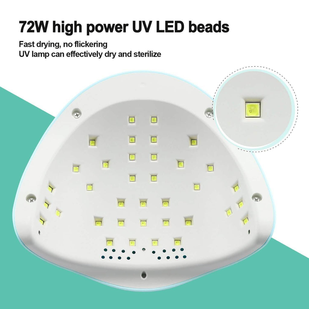 48W UV LED Gel Nail Lamp with 4 Timer