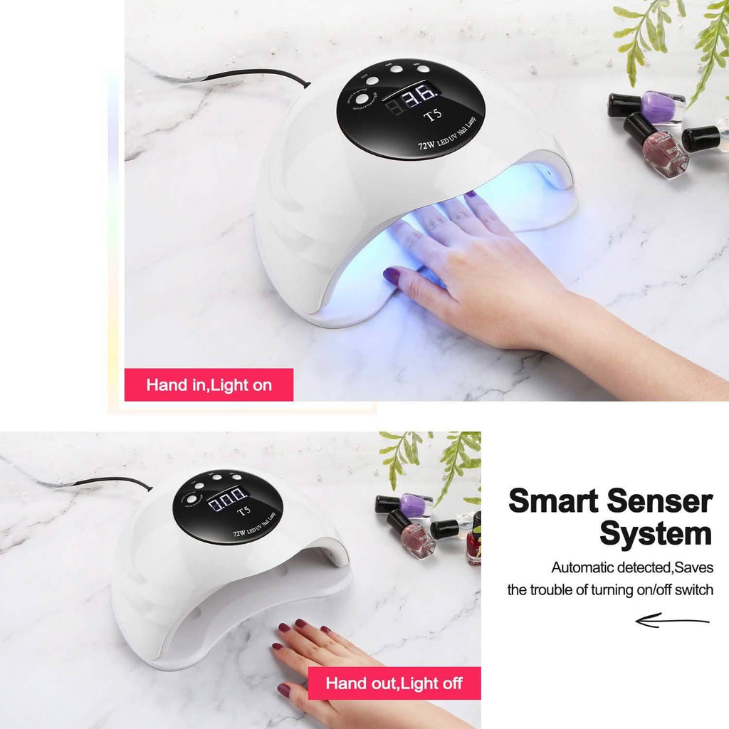 48W UV LED Gel Nail Lamp with 4 Timer
