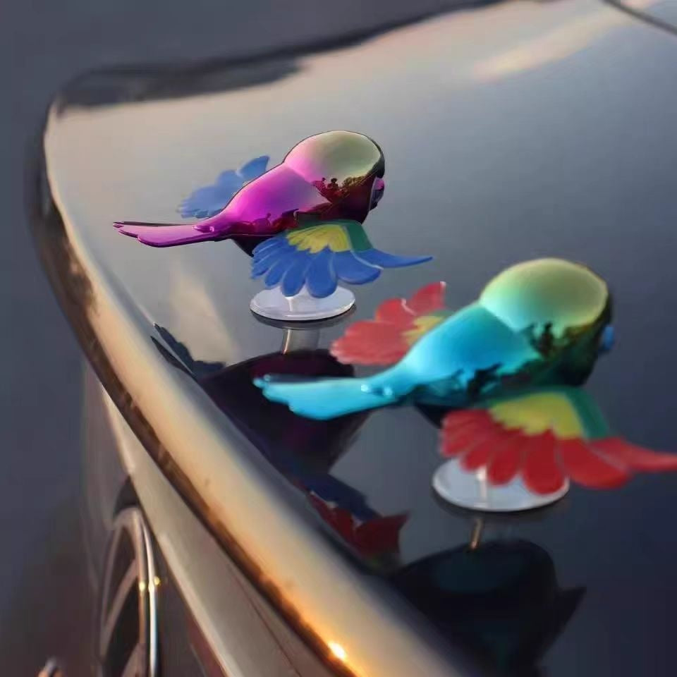 Car-mounted Little Bird Companion Toy A Unique And Novel Exterior Car Decoration