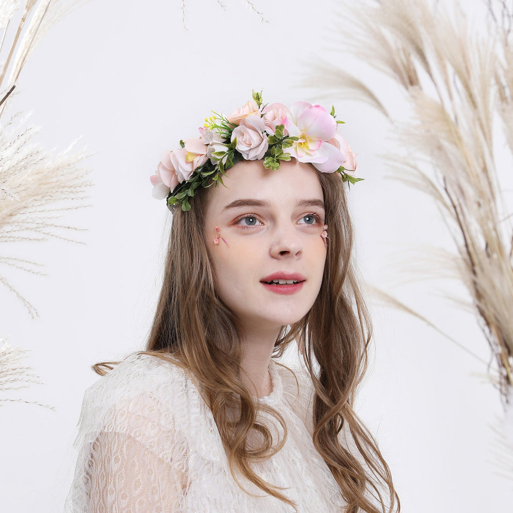 Hawaiian Vacation Wreath Headwear Beautiful Bridal Hairbands Wedding Hair Accessories Headwear Wreath