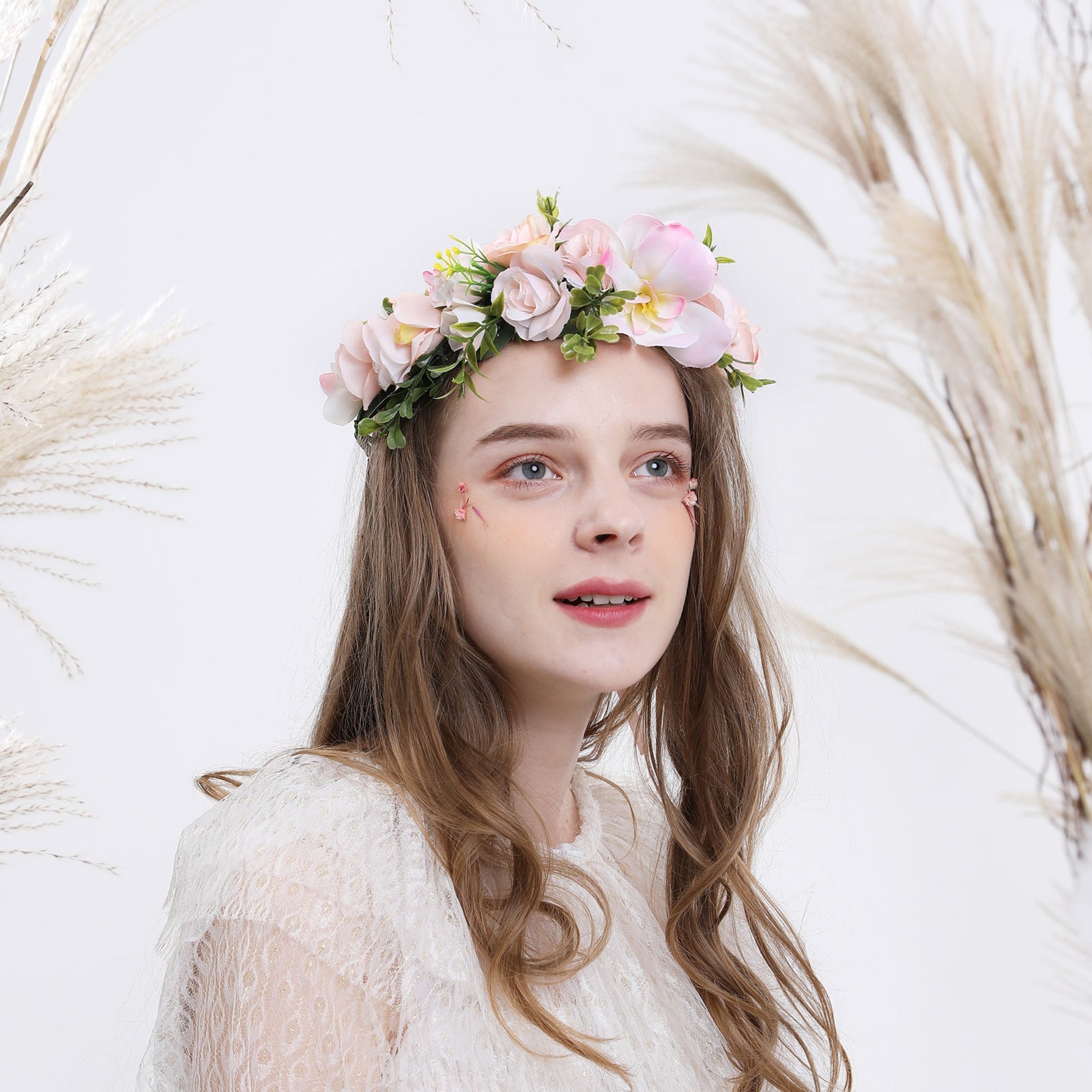 Hawaiian Vacation Wreath Headwear Beautiful Bridal Hairbands Wedding Hair Accessories Headwear Wreath
