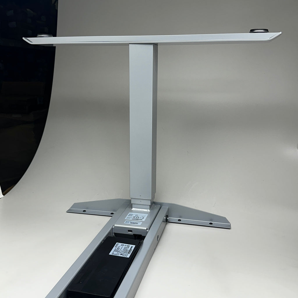 SITONIT SEATING T-LEG Switchback Base V3 Adjustable Table Base 30" 2 LEG 3 STAGE. SILVER