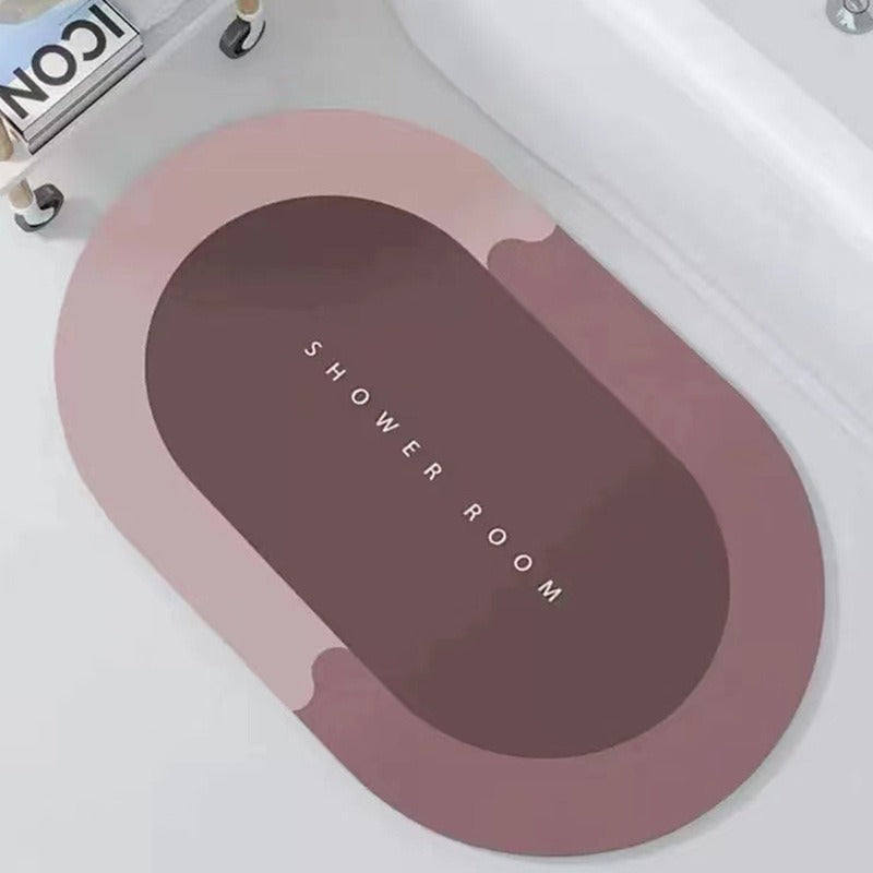 Soft cushion floor mat absorbent foot mat bathroom non-slip quick-drying toilet door carpet bathroom door mat