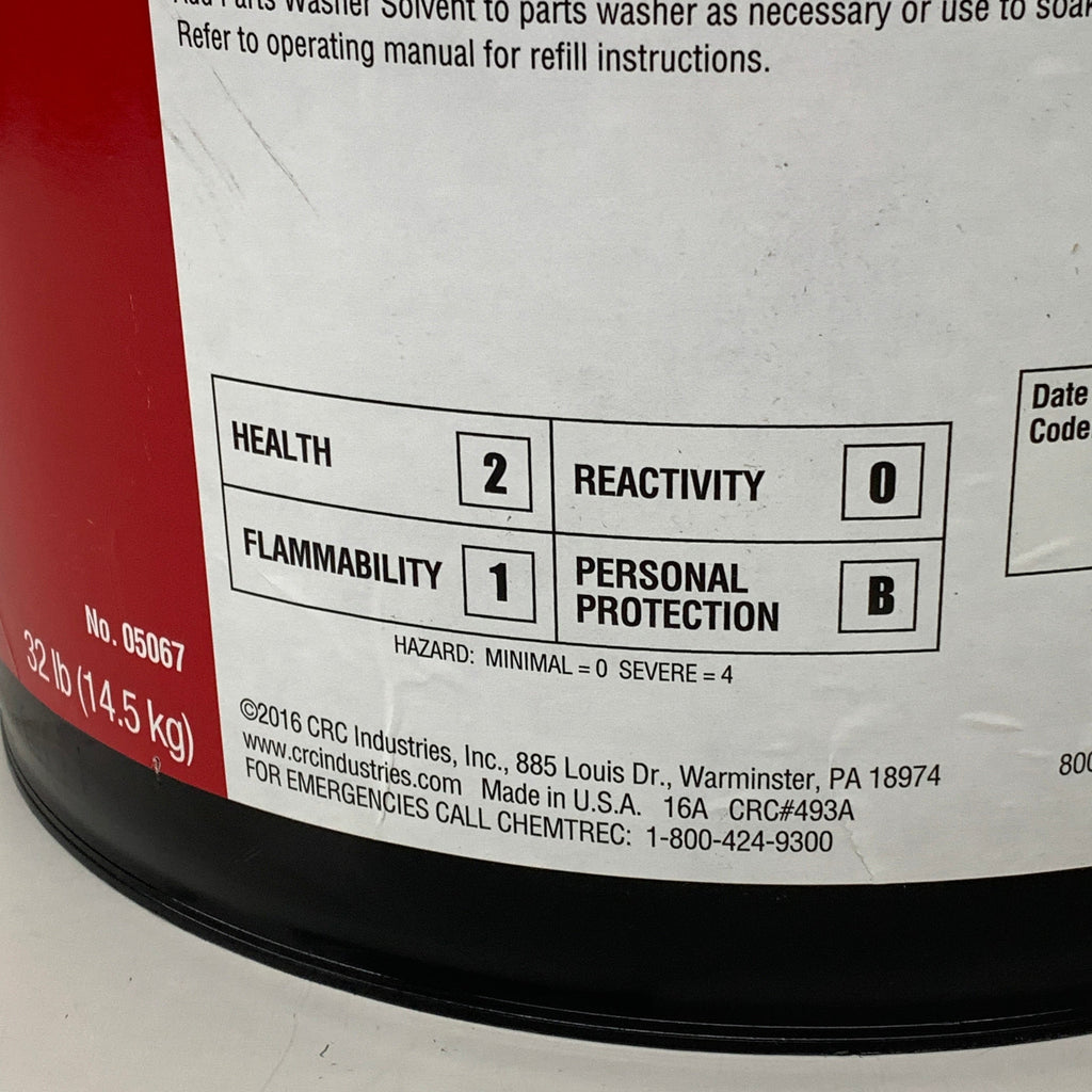 CRC Parts Washer Solvent Cleaner/Degreaser 5 Gal 05067
