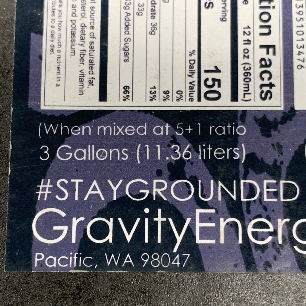 GRAVITY ENERGY Gravity Energy Beyond Original Limited Edition 5+1 Ratio 3 Gallons