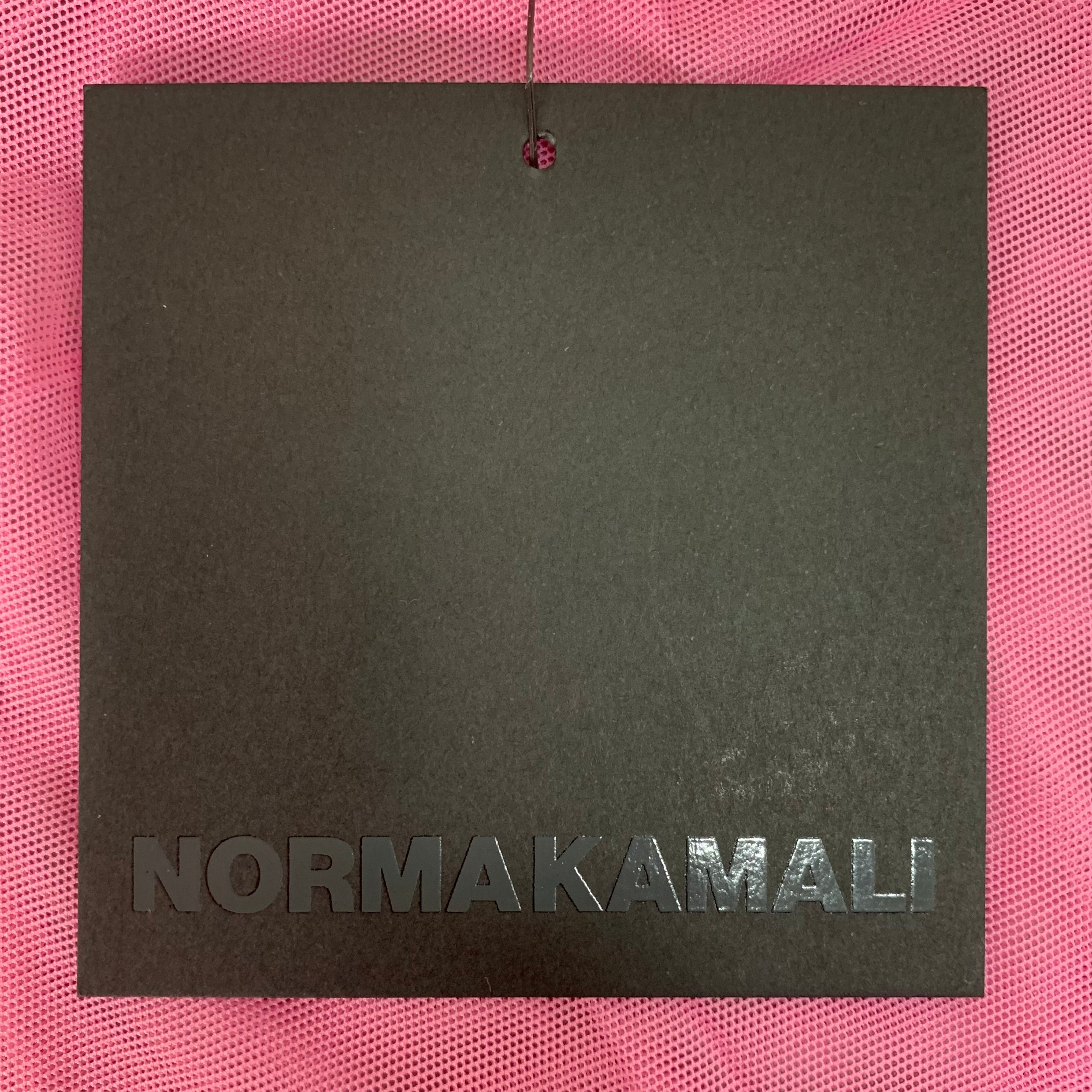NORMA KAMALI Nk Shirt w/ Faux Pockets Sz M/38 Candy Pink ST1236MS963966