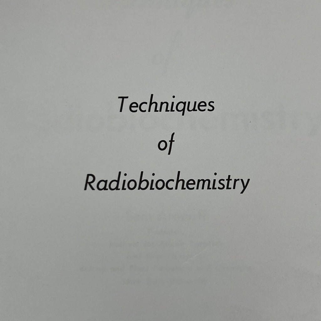 Collection of WEBSTER’S NEW INTERNATIONAL DICTIONARY Second Edition & Book Techniques of RADIOBIOCHEMISTRY (Used)
