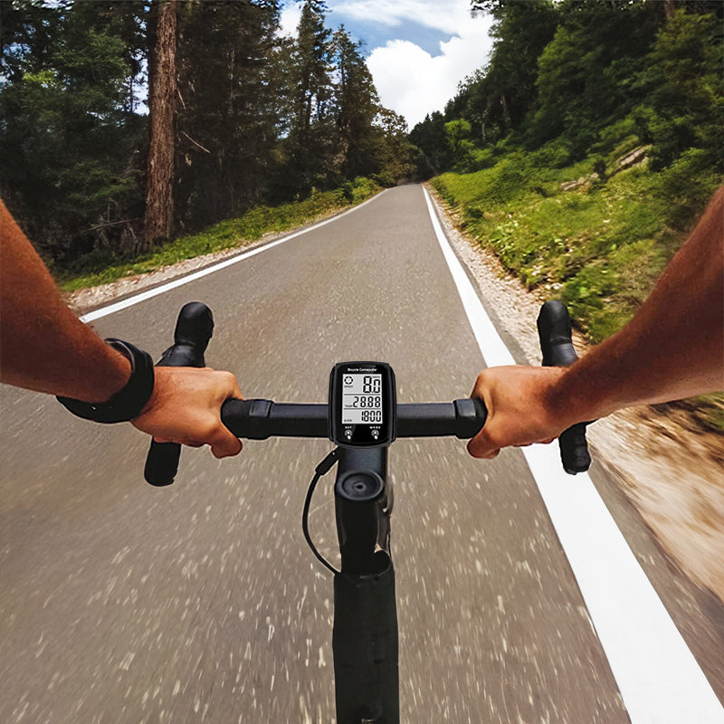 Wired LCD Digital Bicycle Computer - Speedometer and Odometer with Backlight, a Must - have Bike Accessory