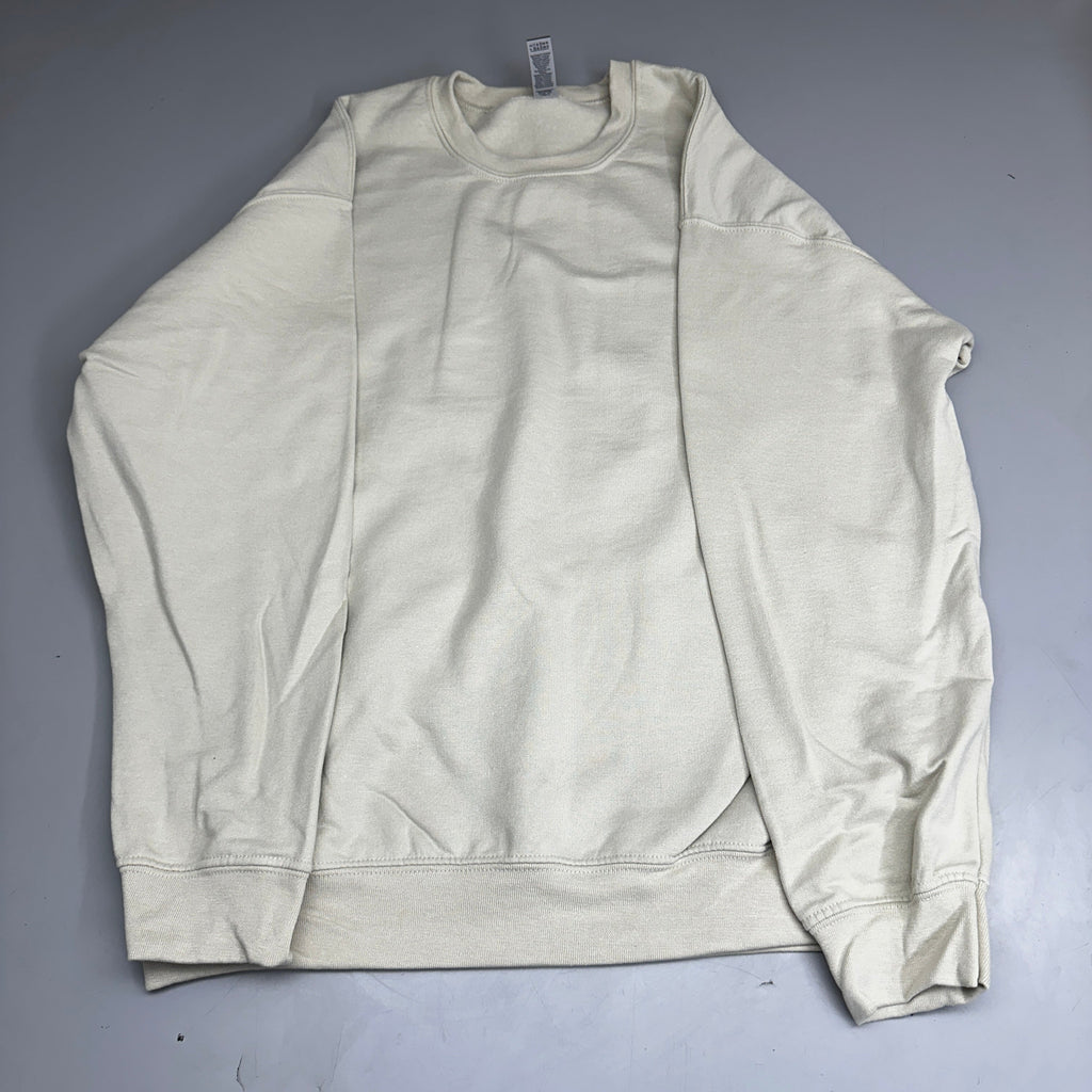 GILDAN Heavy Blend Crewneck Sweater Sweatshirt Sand SZ L G180
