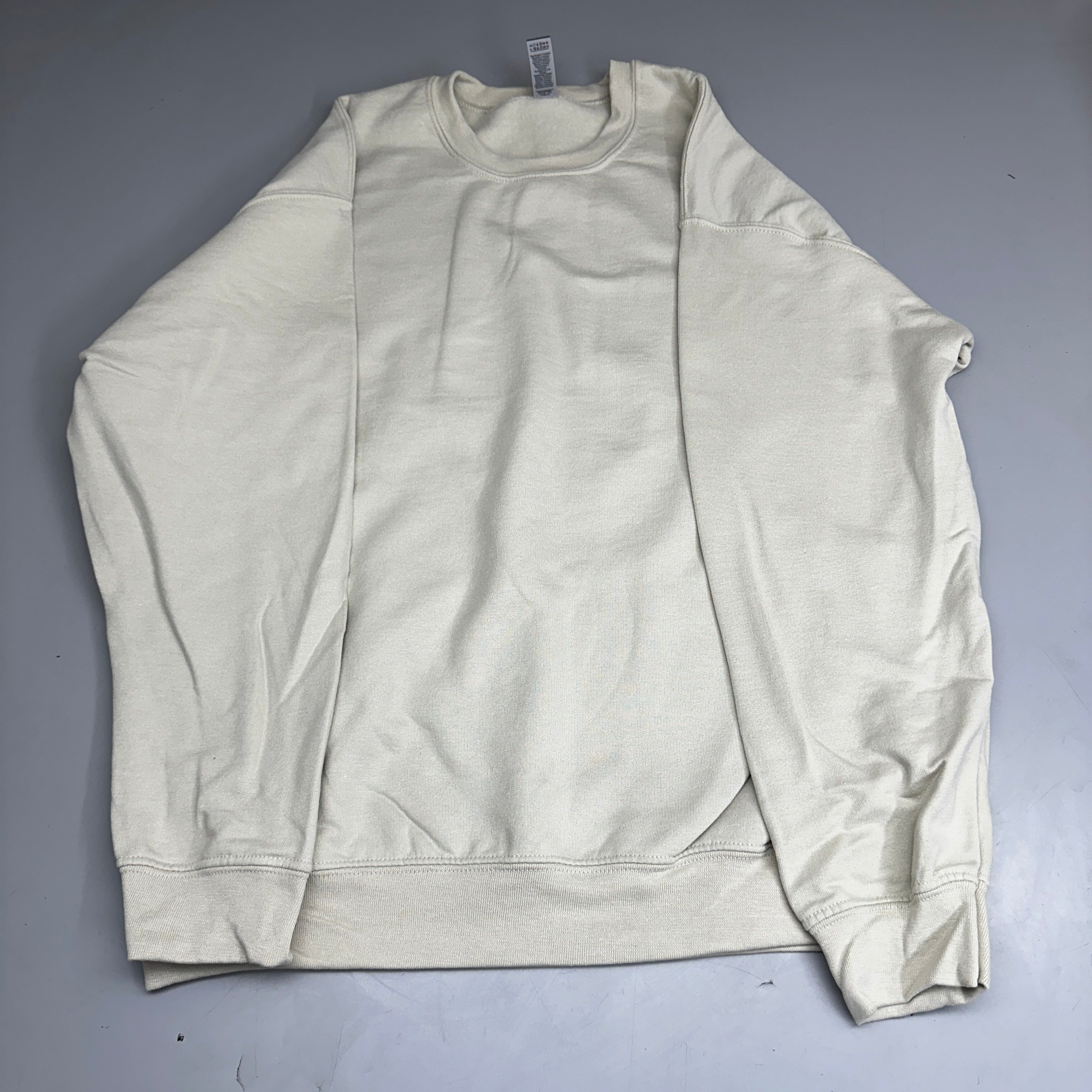GILDAN (36 PACK) Heavy Blend Crewneck Sweatshirt Men's Sz L Sand G180