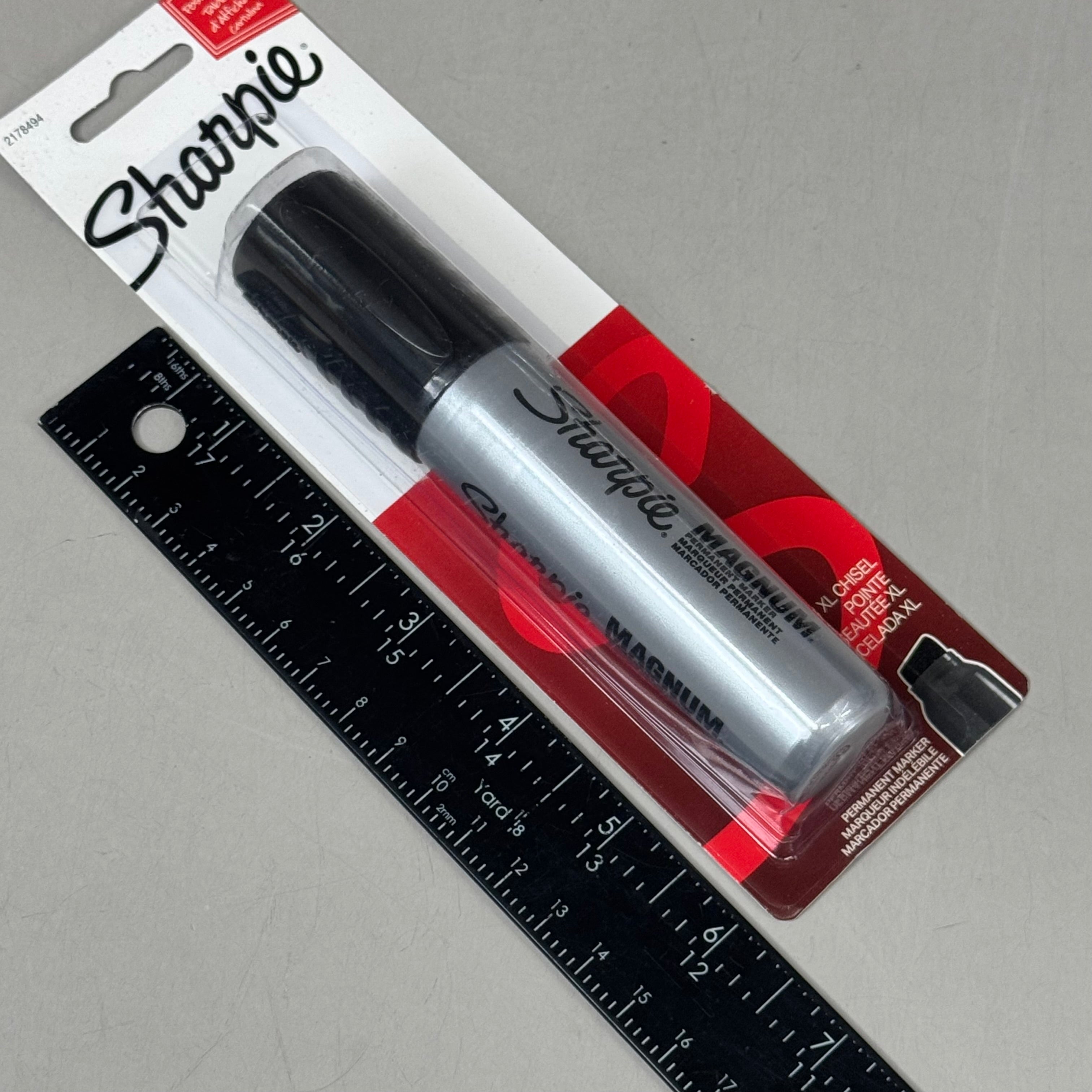 SHARPIE (2 PACK) Magnum Permanent Markers Marks through a Variety of Surfaces 203711
