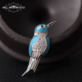 GLSEEVO Animal Brooches Luxury For Girls Daughter Gifts Cute Bird Brooch Broches De Mulheres De Luxo Handmade Jewelry GO0006