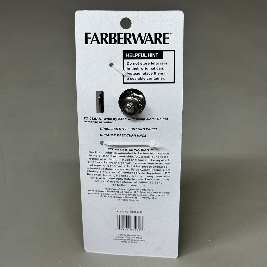 FARBERWARE Professional Can Opener w/Built in Bottle Opener 83036-93