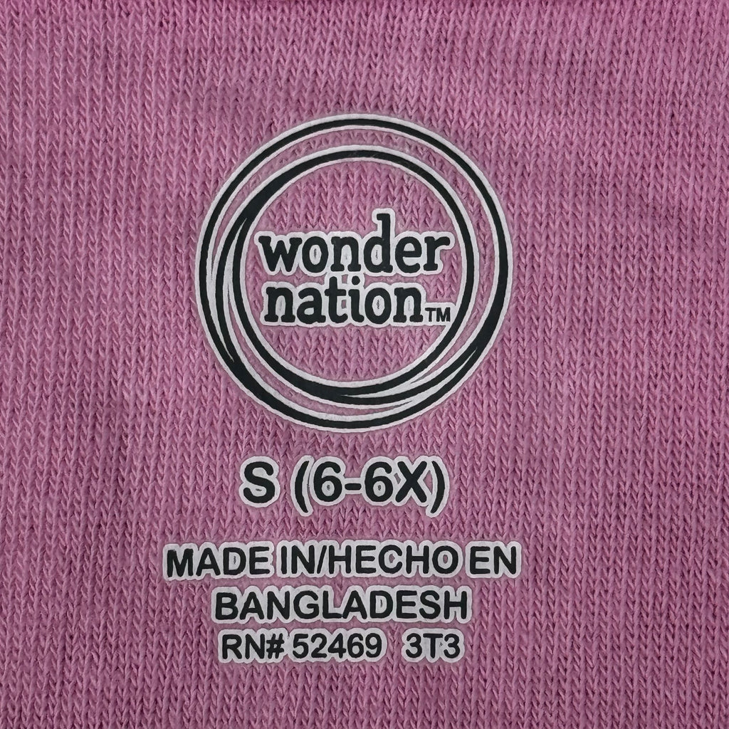 WONDER NATION Youth Swimwear Cover Up Sz- S (6-6x) Strawberry Cream 52469