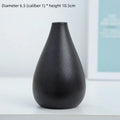 Coarse pottery vase ceramic black tea ceremony flower arrangement vase flower arrangement
