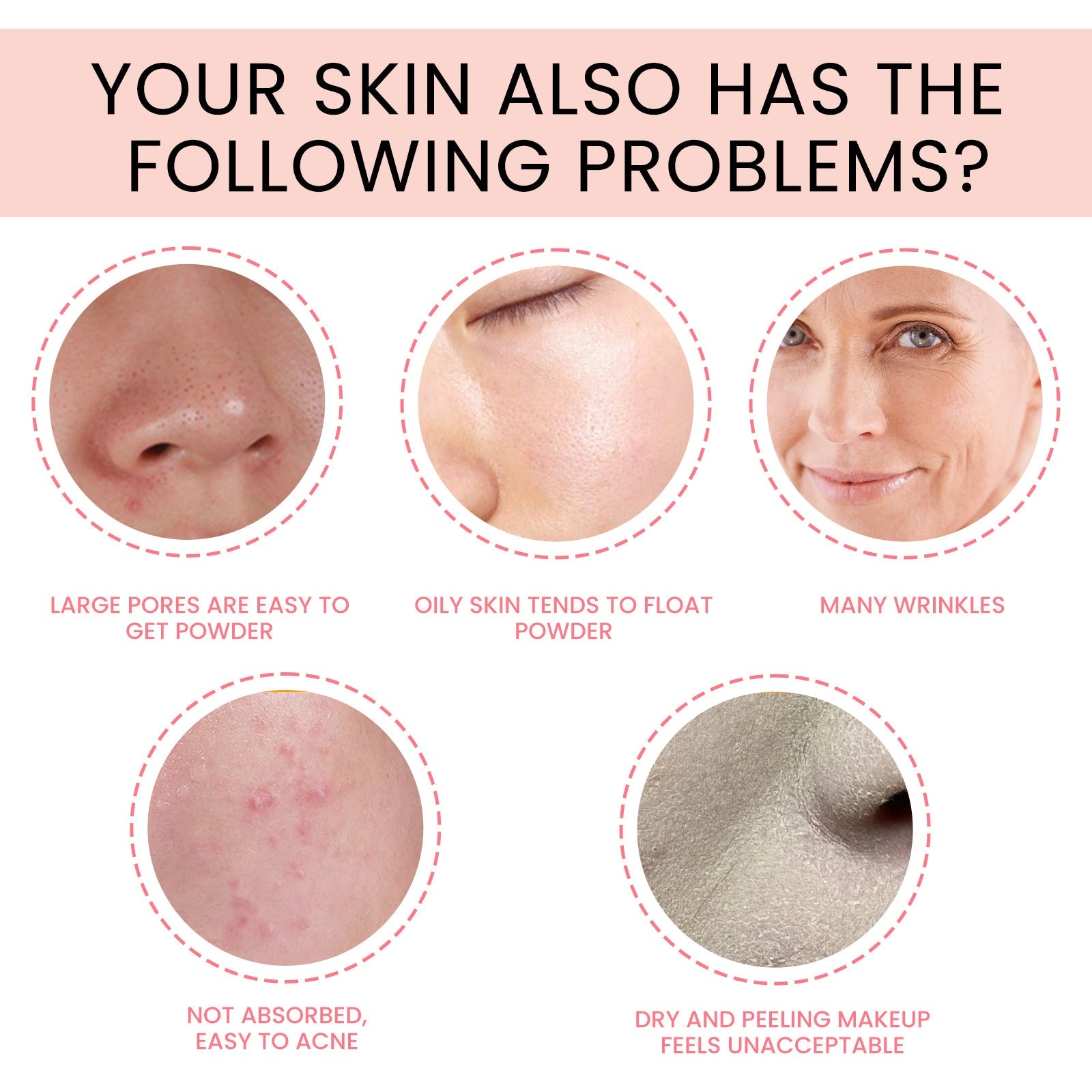 Foundation Serum, Lighten Acne Fine Lines And Dark Spots Moisturize Tender Skin Even Skin Tone Concealer Anti-Aging
