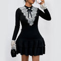 Lace   Party Mini Dress for Women