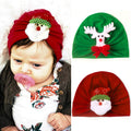 Hat Newborn Christmas Santa Hat Headdress Cozy Hat Infant Head Accessories New Year Holiday Party Hat Props