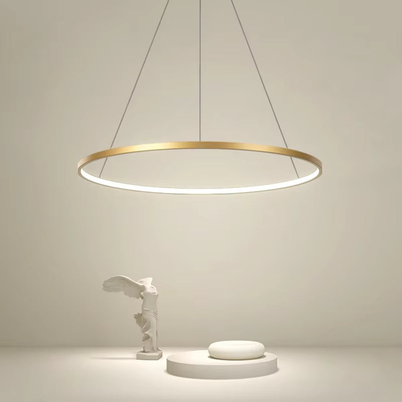 LED Chandelier Dimmable Pendant Light for Kitchen Living Room, Surface Mounted Minimalist Home Lighti