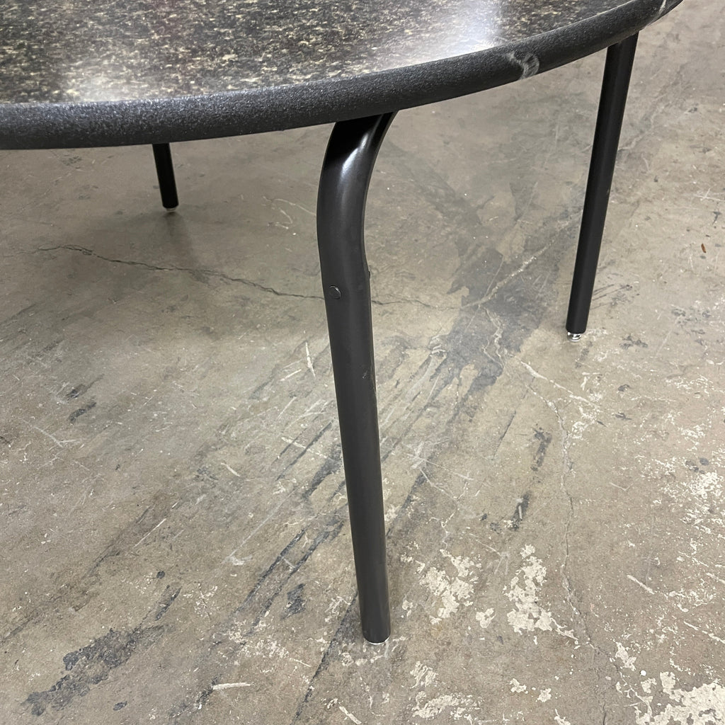 VIRCO 6000 Series 48” Round Folding Table w/ Textured Top Grey/Black X-6248RAEX