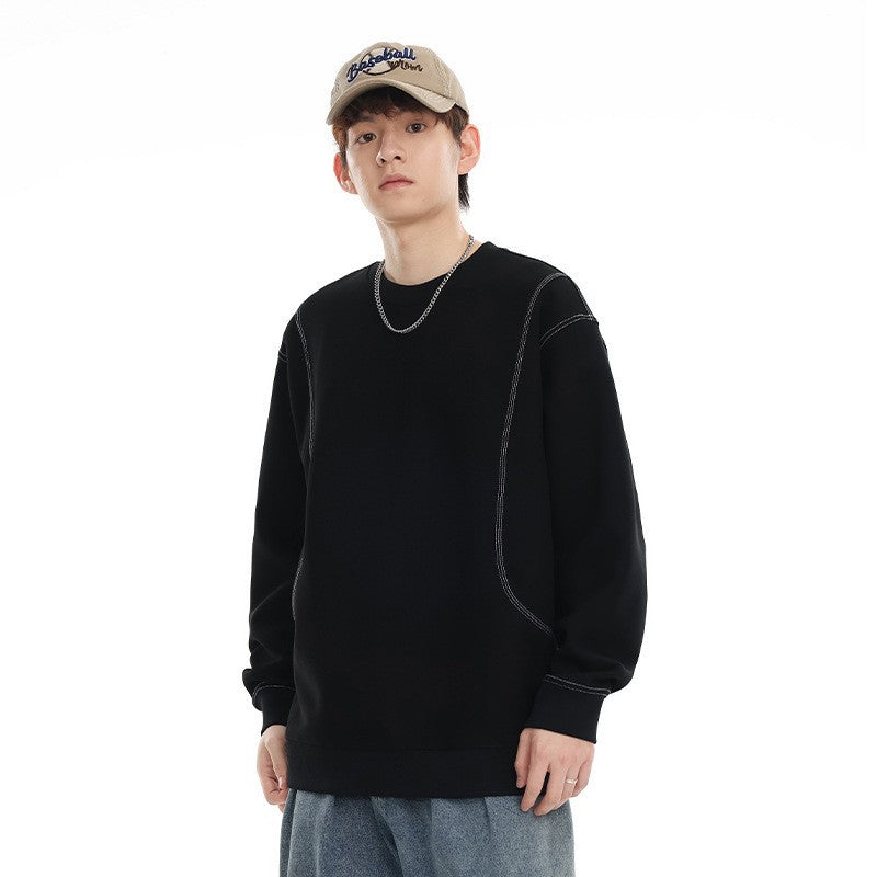Hoodie Men's Round Neck Sweatshirt Loose Oversized  Men's Outerwear