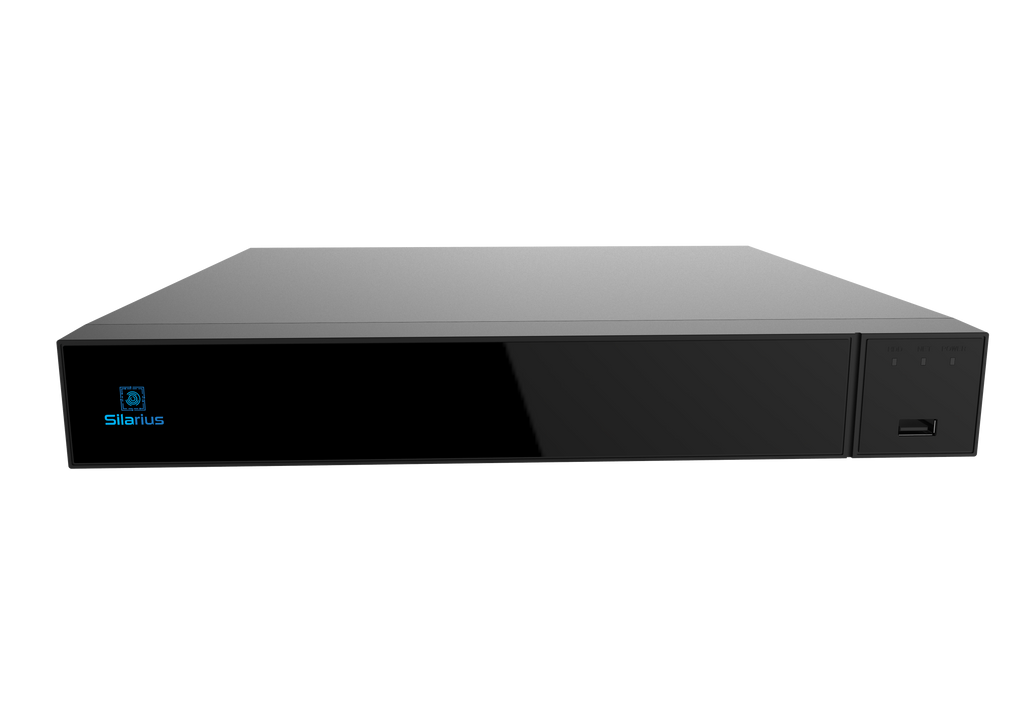 Silarius Pro Series SIL-NVR16CHPOE2 25CH total, 16-Channels 4K POE NVR Gigabit, NVR, 2TB HDD