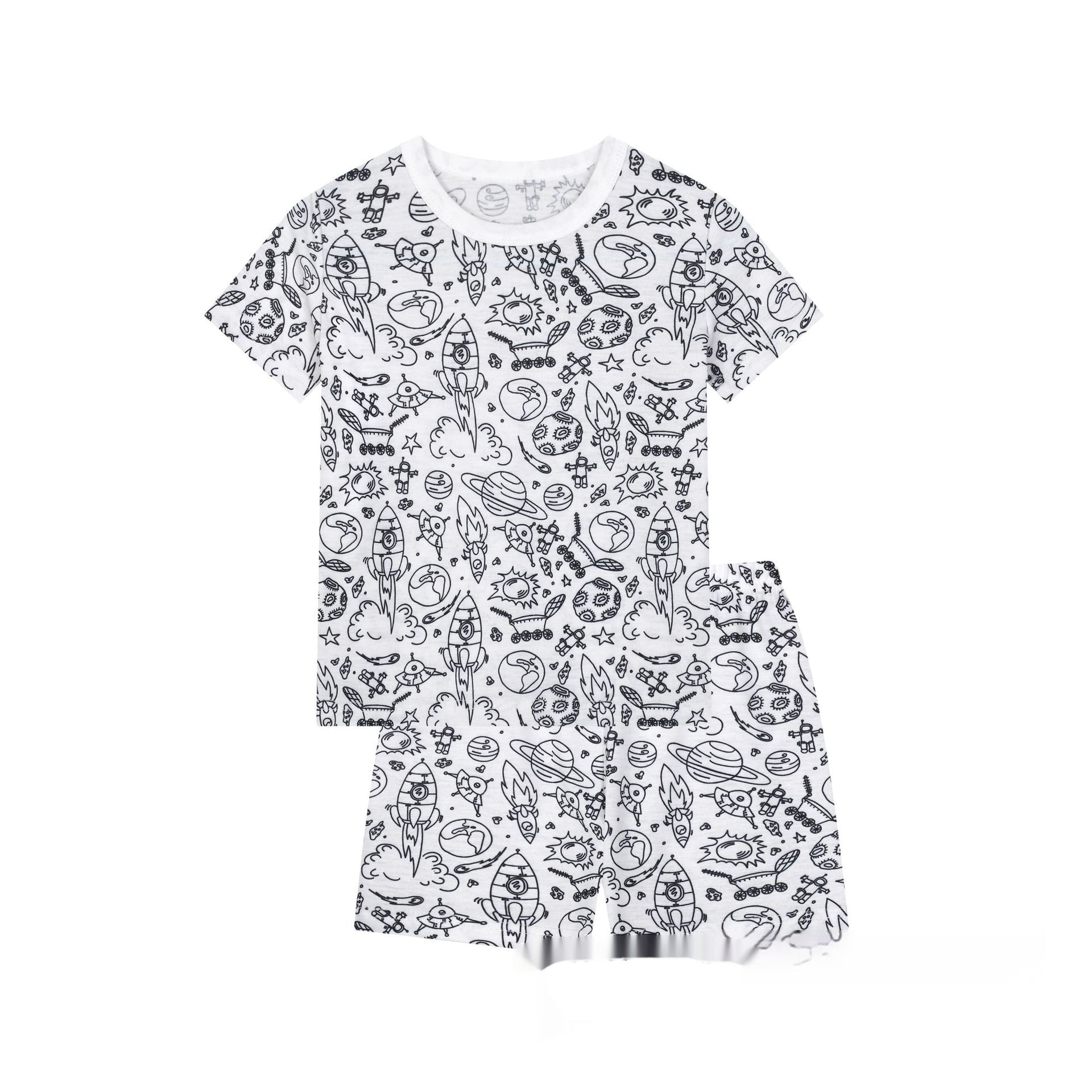 Cotton Children's Loungewear Pajamas Suit