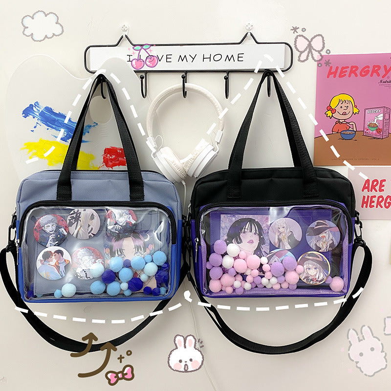 Ladies Fashion Two-Dimensional Crossbody Pain Bag